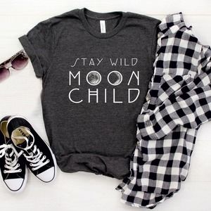 Stay Wild Moon Child Shirt, Moon Shirt, Moon Bohemian Shirt, Gift For Moon Lover